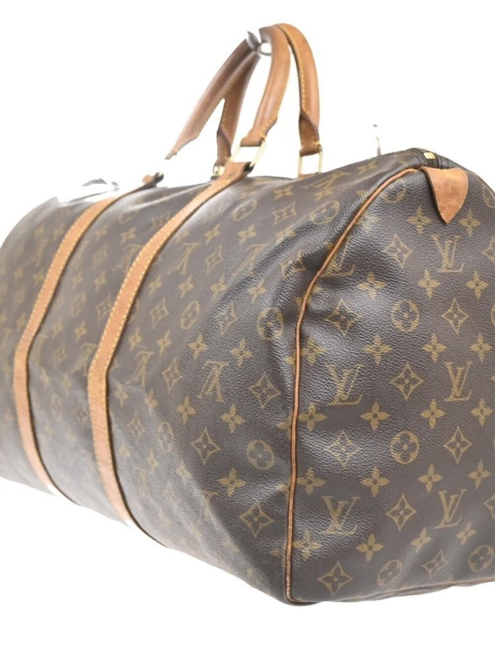 LOUIS VUITTON Keepall 50 Travel Hand Bag Monogram Leather Brown M41426 84MA513 - Picture 2 of 16